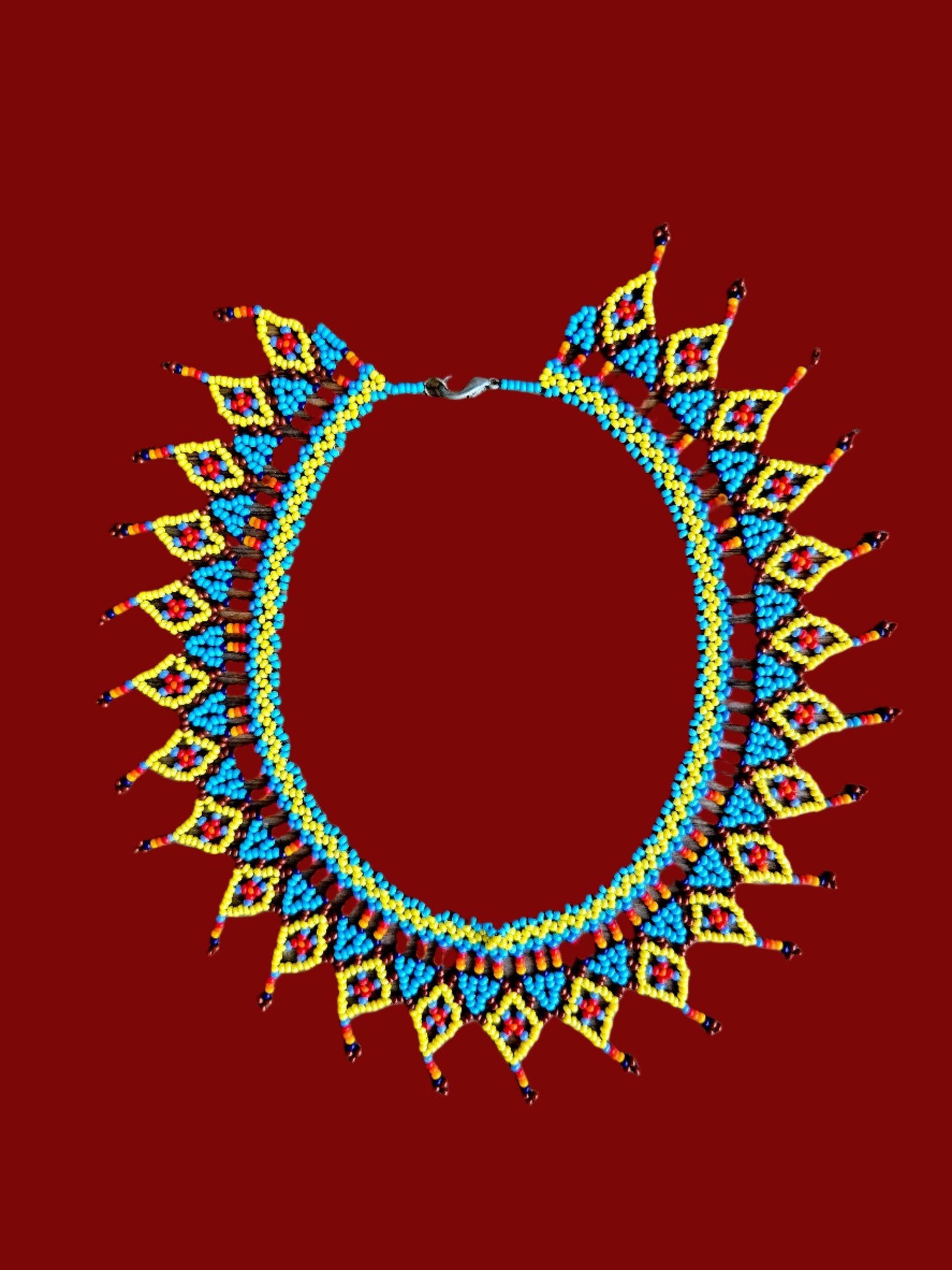 Embera necklace made with beads