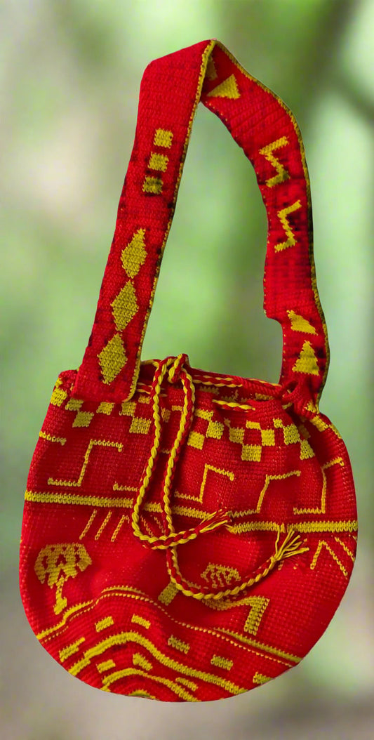 Red and yellow native bag