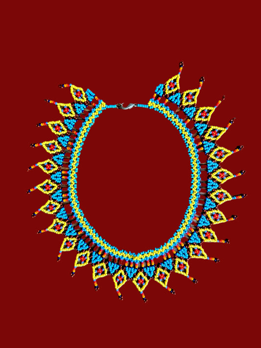 Embera necklace made with beads