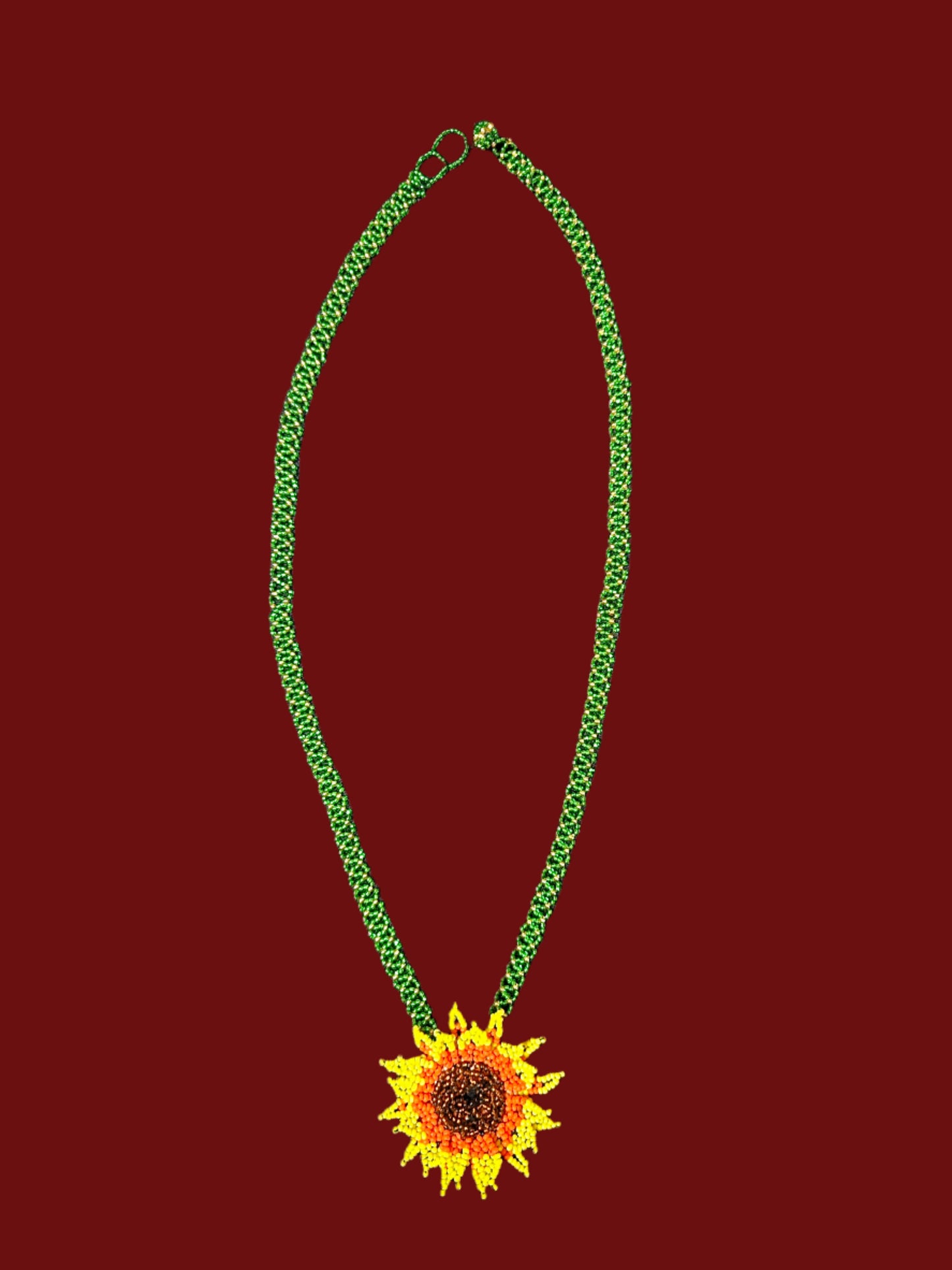 Sunflower necklace